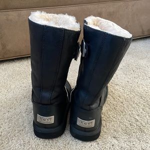 Leather UGG boots size 5